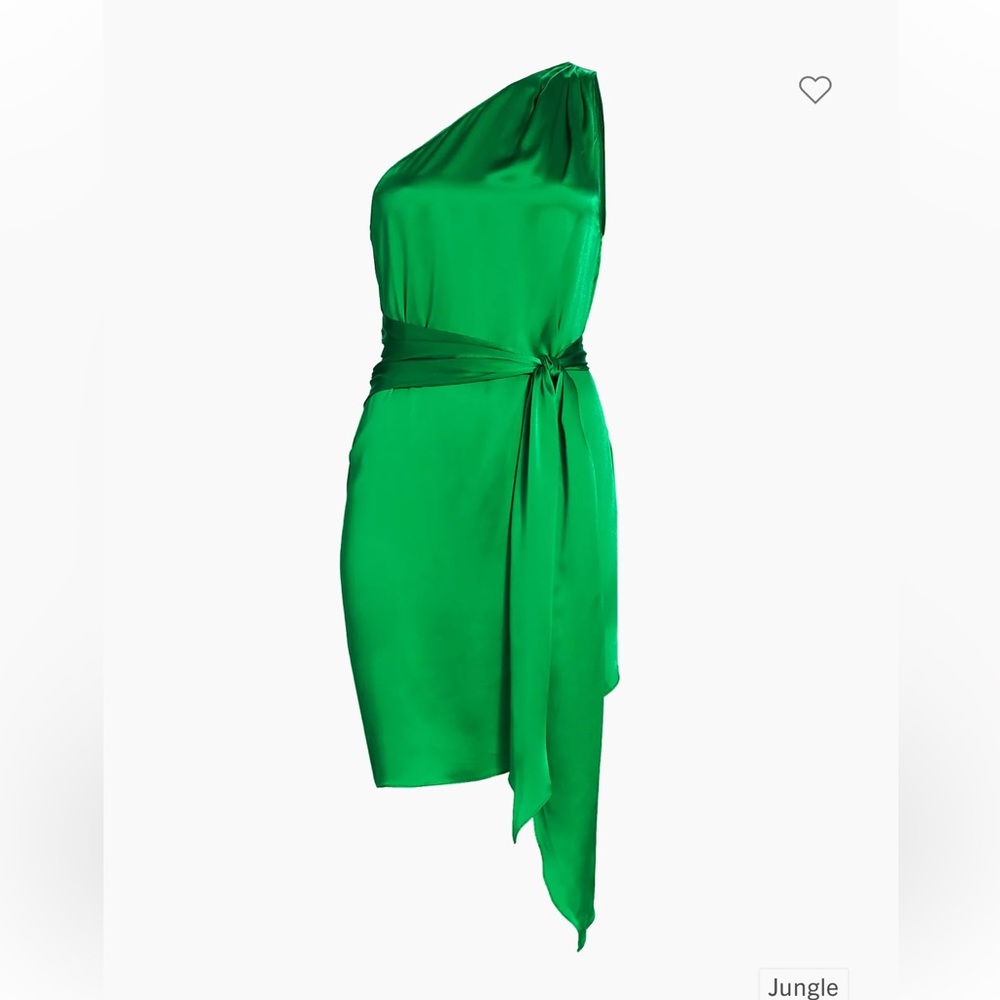 Amanda Uprichard one shoulder silk dress